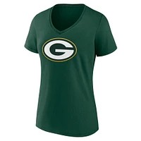 T-shirt à col en V pour la fête des mères Fanatics Green Bay Packers femmes