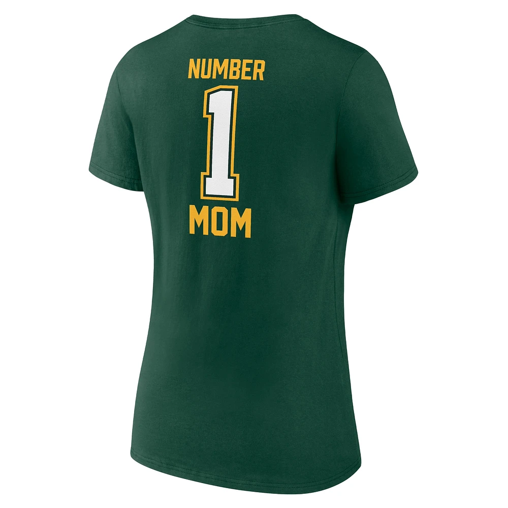 T-shirt à col en V pour la fête des mères Fanatics Green Bay Packers femmes