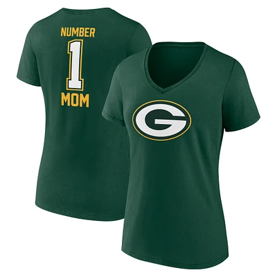 T-shirt à col en V pour la fête des mères Fanatics Green Bay Packers femmes