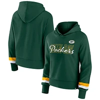 Women's Fanatics  Green Bay Packers Over Under Pullover Hoodie