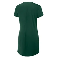 Women's Fanatics Green Bay Packers Ruched Drape T-Shirt Dress