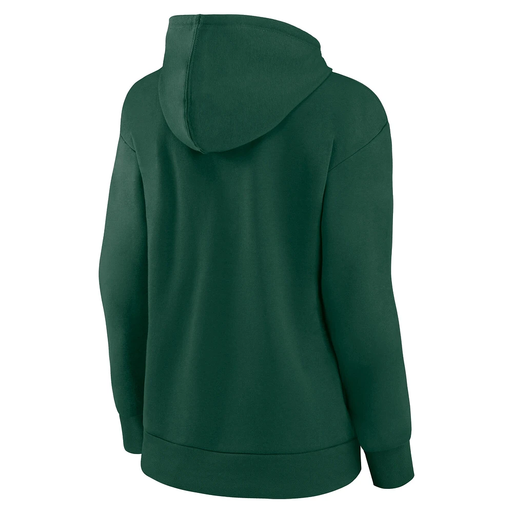 Sweat à capuche avec logo de l'équipe Fanatics Green Bay Packers pour femmes, Victory Script
