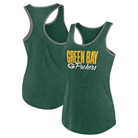 Débardeur de carburant taille plus Fanatics Heather Green Bay Packers pour femmes