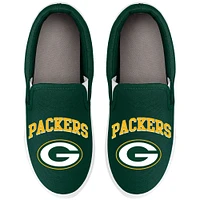 Women's FOCO Green Bay Packers Big Logo Slip-On Sneakers