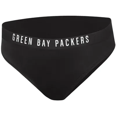 Green Bay Packers G-III 4Her by Carl Banks Women's All-Star Bikini Bottom - Black
