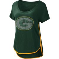 Women's G-III 4Her by Carl Banks Green Bay Packers Rookie Scoop Neck - T-Shirt