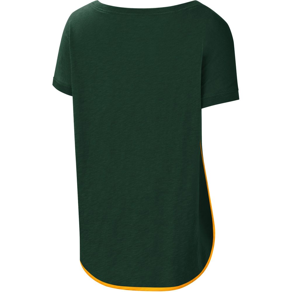 Women's G-III 4Her by Carl Banks Green Bay Packers Rookie Scoop Neck - T-Shirt