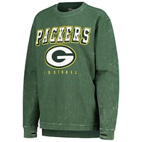 Sweat-shirt G-III 4Her by Carl Banks Vert pour femme Green Bay Packers Comfy Cord Pullover