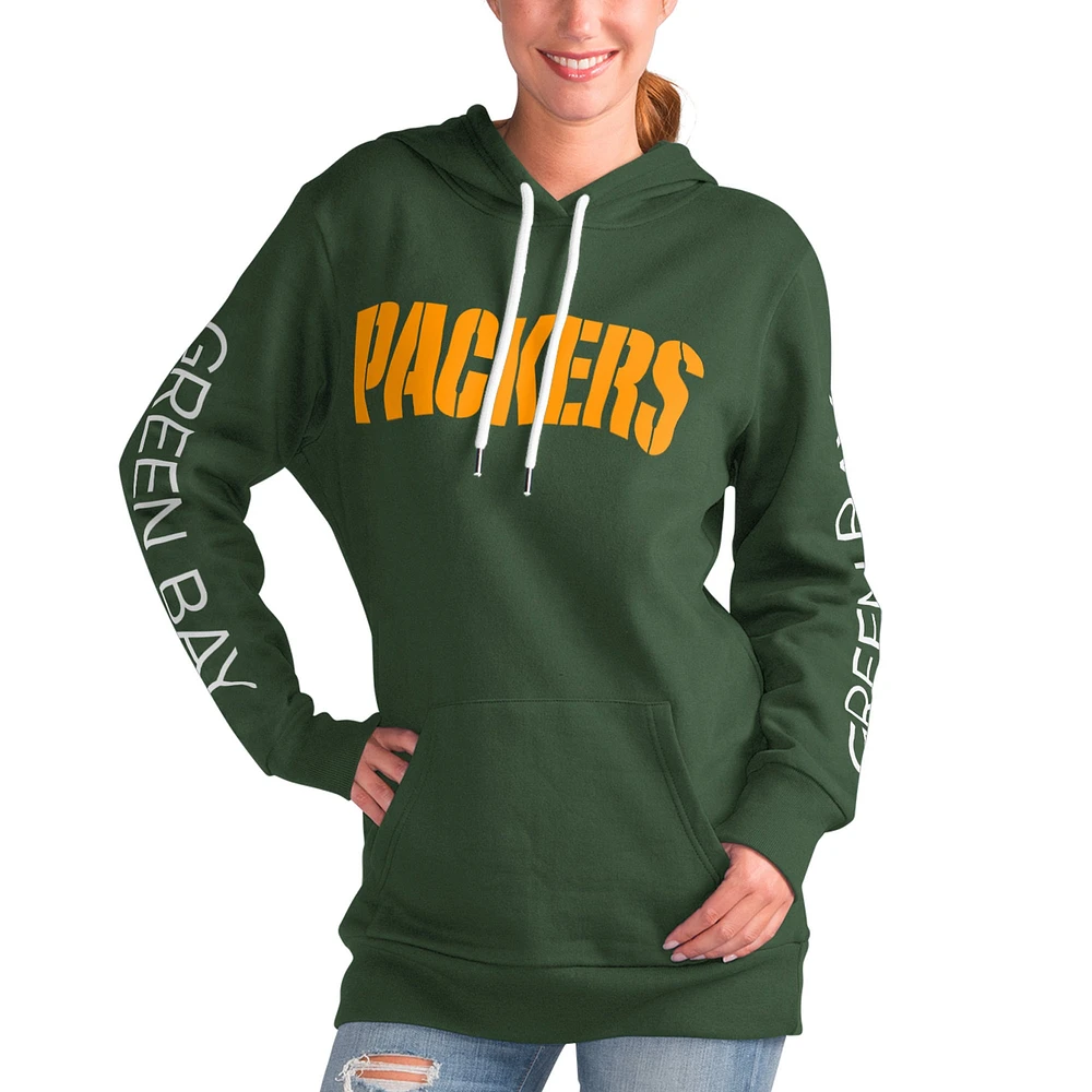 Sweat à capuche G-III 4Her pour femme par Carl Banks Green Bay Packers Extra Inning