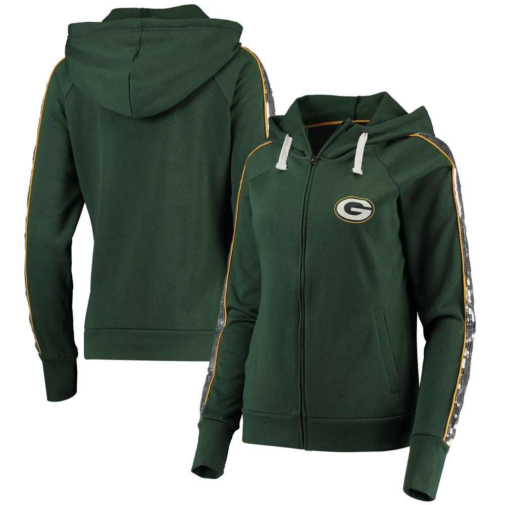 Women's G-III 4Her by Carl Banks Green Bay Packers Game Changer - Full-Zip Hoodie