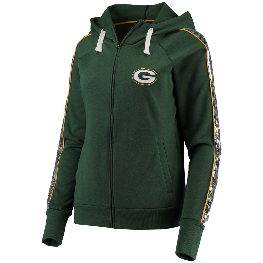 Women's G-III 4Her by Carl Banks Green Bay Packers Game Changer - Full-Zip Hoodie