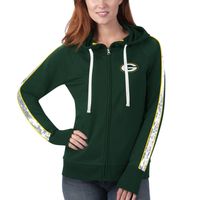 Women's G-III 4Her by Carl Banks Green Bay Packers Game Changer - Full-Zip Hoodie