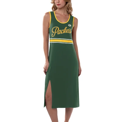 Robe longue G-III 4Her par Carl Banks pour femmes, vert, Green Bay Packers Main Field