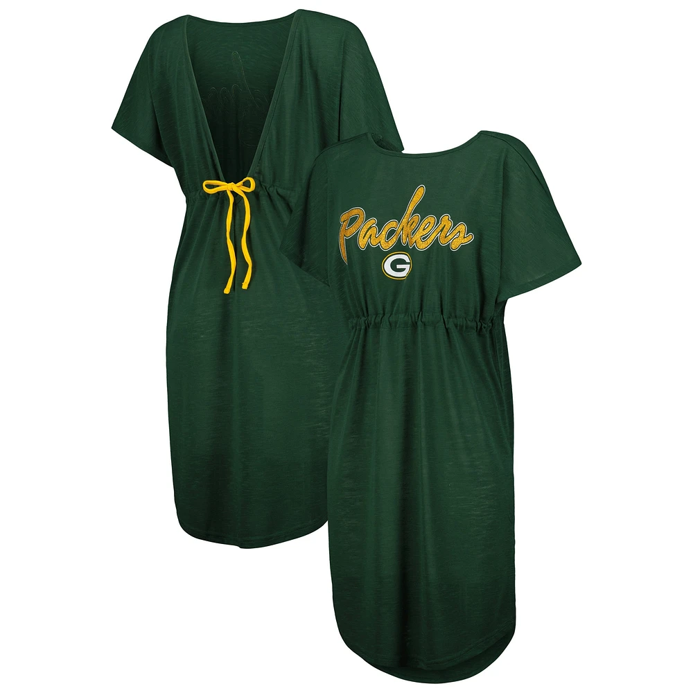 Women's G-III 4Her by Carl Banks Green Bay Packers Versus Swim Cover-Up