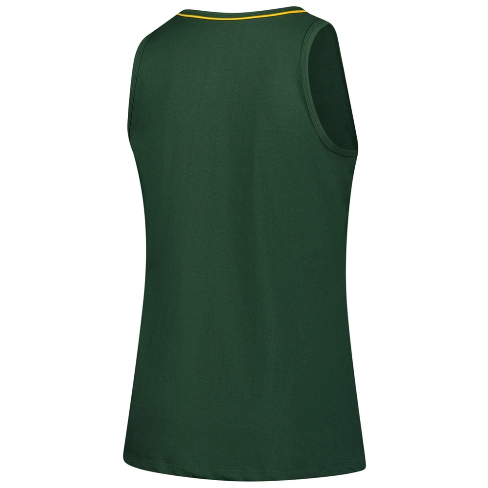 Women's Green Bay Packers Plus Stellar Win V-Neck Tank Top