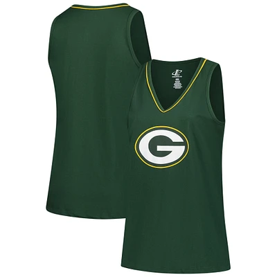Women's Green Bay Packers Plus Stellar Win V-Neck Tank Top