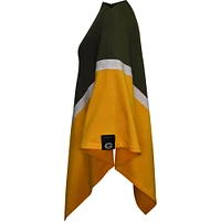 KIYA TOMLIN Green Bay Packers Contraband Tri-Blend Poncho pour femme