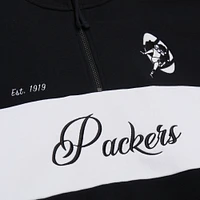 Veste zippée quart de tour Mitchell & Ness noire pour femme des Packers Green Bay