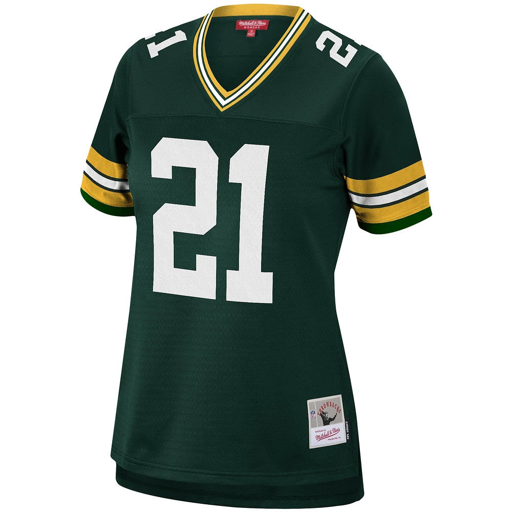 Maillot de joueur réplique Mitchell & Ness Charles Woodson vert Green Bay Packers 2010 Legacy pour femme