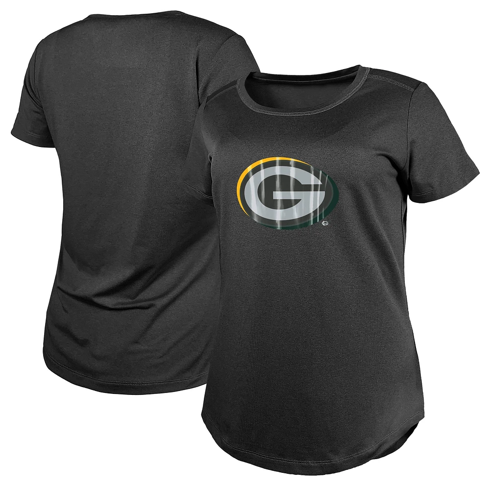 T-shirt New Era Charcoal Green Bay Packers 2024 NFL Draft pour femme