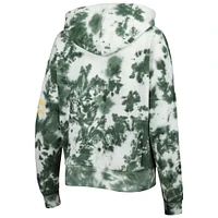 Women's New Era Green Bay Packers Cloud Dye Fleece Pullover Hoodie