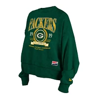 Women's New Era Green Bay Packers Throwback Boxy Sweatshirt