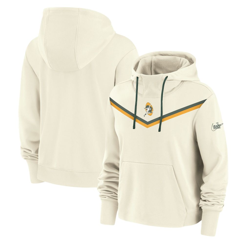 Youth Green Bay Packers Nike Green Logo Performance Pullover Hoodie