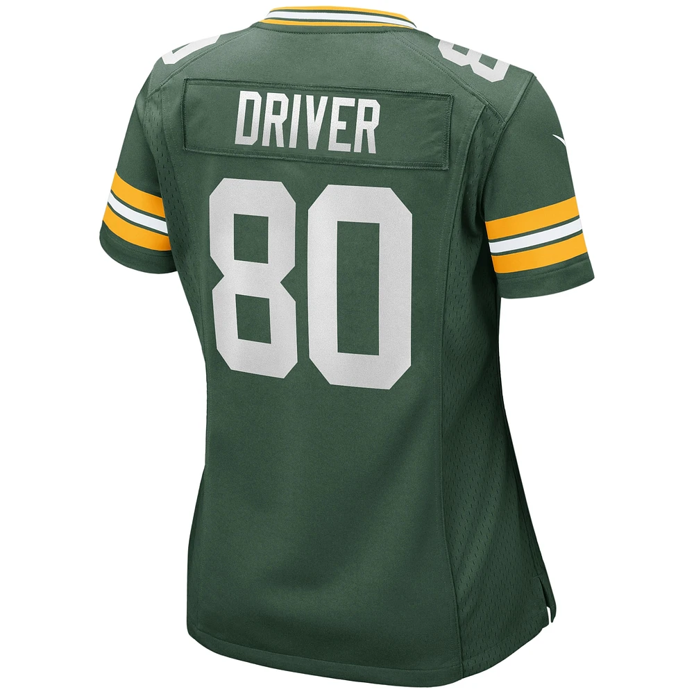 Women's Nike Donald Driver Green Bay Packers Game Retired Player Jersey