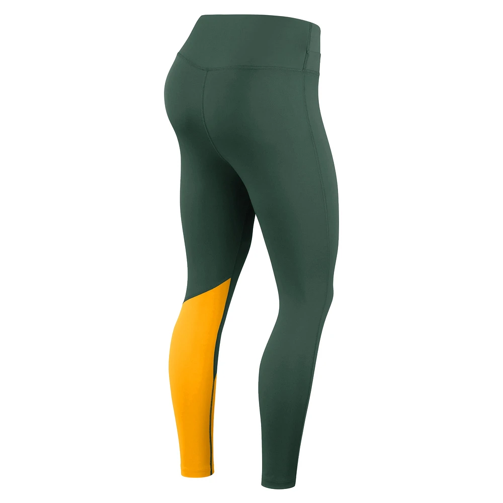 Women's Nike Green/Gold Green Bay Packers 7/8 Performance Leggings
