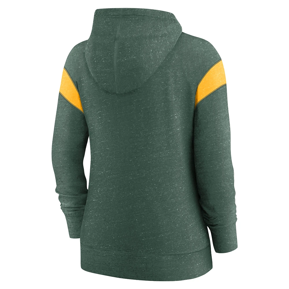 Women's Nike Green/Gold Green Bay Packers Monaco - Full-Zip Hoodie