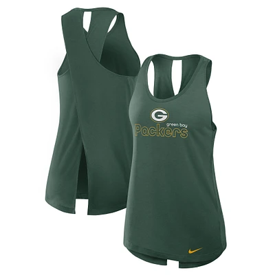 Women's Nike Green Bay Packers  Crossback Performance Tank Top