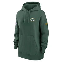 Women's Nike Green Bay Packers Sideline Club Fleece Pullover Hoodie