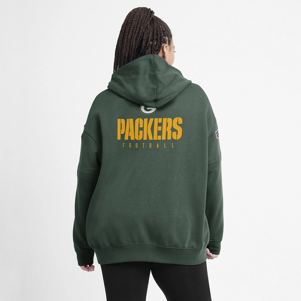 Women's Nike Green Bay Packers Sideline Club Fleece Pullover Hoodie