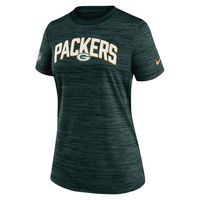 Women's Nike Green Bay Packers Sideline Velocity Lockup Performance - T-Shirt