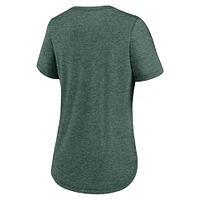 Women's Nike Heather Green Bay Packers Local Fashion Tri-Blend T-Shirt