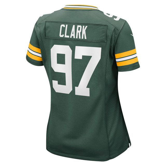 Maillot de match Nike Kenny Clark vert Green Bay Packers pour femme