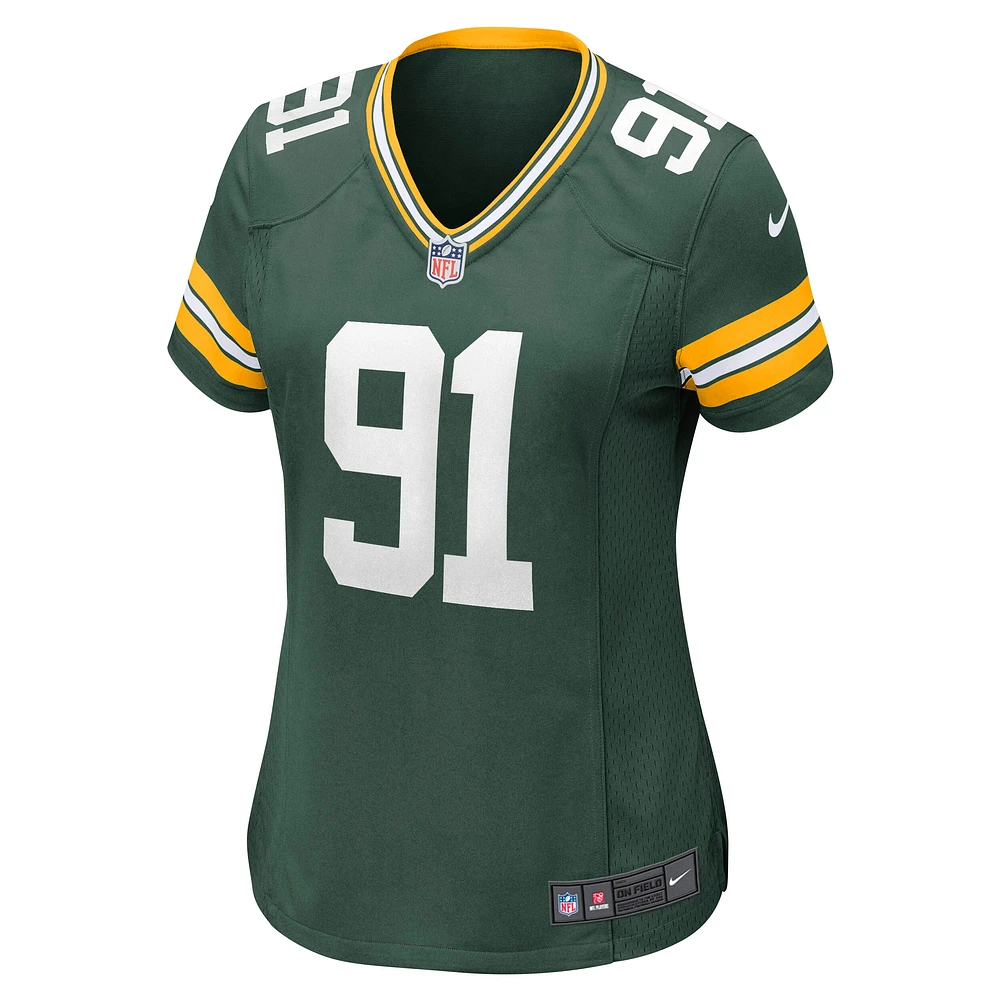 Maillot de match Nike Preston Smith Green Bay Packers pour femme