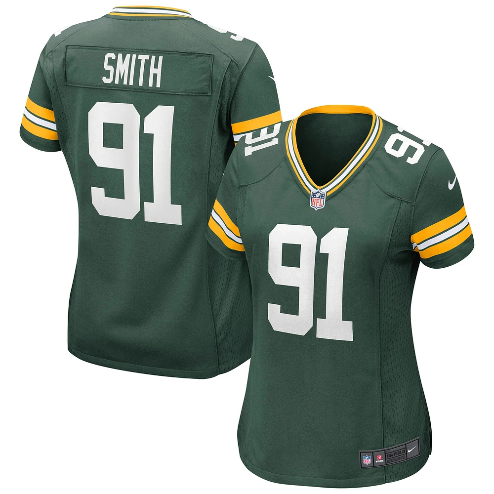 Maillot de match Nike Preston Smith Green Bay Packers pour femme