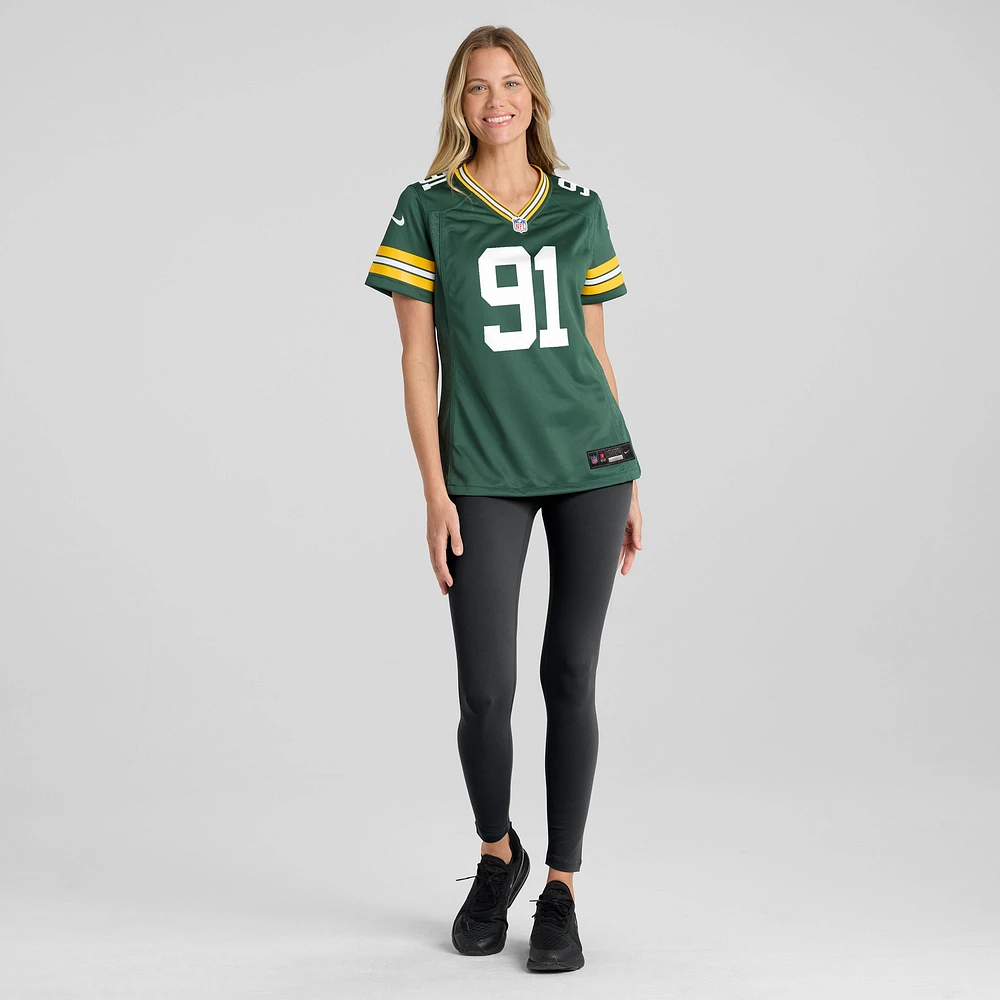 Maillot de match Nike Preston Smith Green Bay Packers pour femme