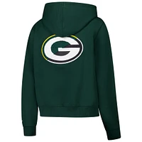 Sweat à capuche zippé avec logo fendu Pro Standard Green Bay Packers pour femme