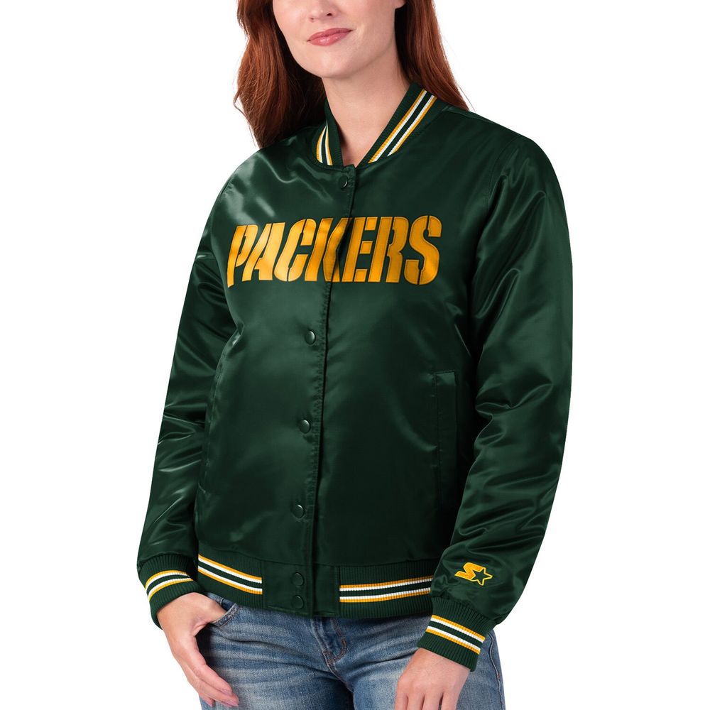 Champs Patches Green Bay Packers Satin Jacket