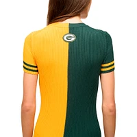 Robe Colleen STAUD verte/dorée pour femme des Packers de Green Bay