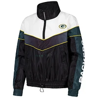 Women's The Wild Collective Green Bay Packers 1/4 Zip Track Jacket