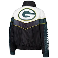 Women's The Wild Collective Green Bay Packers 1/4 Zip Track Jacket