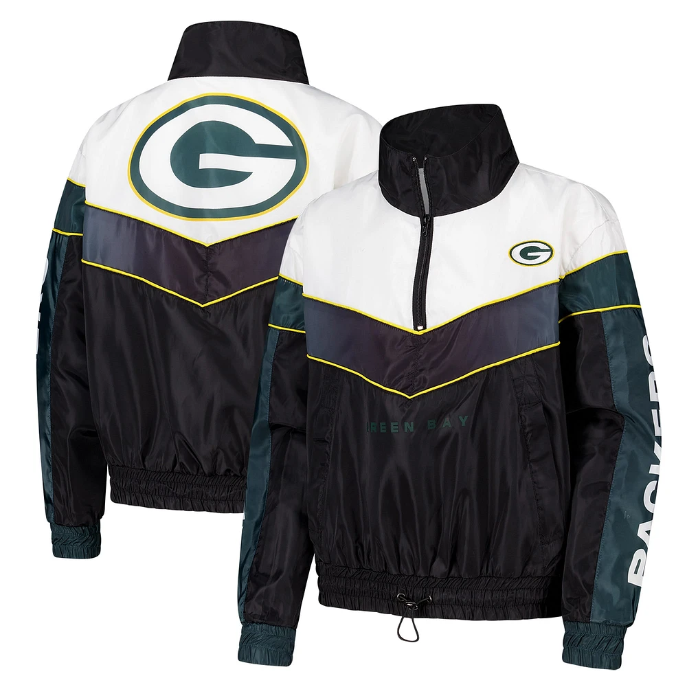 Veste de survêtement à fermeture éclair 1/4 pour femme The Wild Collective Green Bay Packers