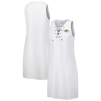 Robe à lacets Tommy Bahama pour femmes, blanc, Green Bay Packers Island Cays