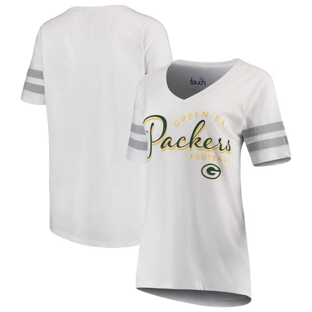 Lids Green Bay Packers Antigua Women's Play Long Sleeve T-Shirt - Black/ White