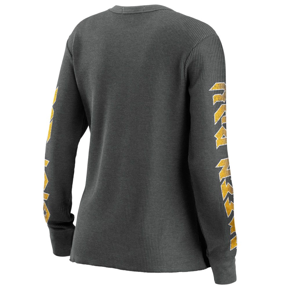 Women's WEAR by Erin Andrews Gray Green Bay Packers - Long Sleeve Thermal Top