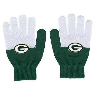 Gants à blocs de couleurs pour femmes WEAR by Erin Andrews des Green Bay Packers