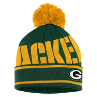 Ensemble bonnet à revers en jacquard double avec pompon et gants pour femme WEAR by Erin Andrews Green Green Bay Packers